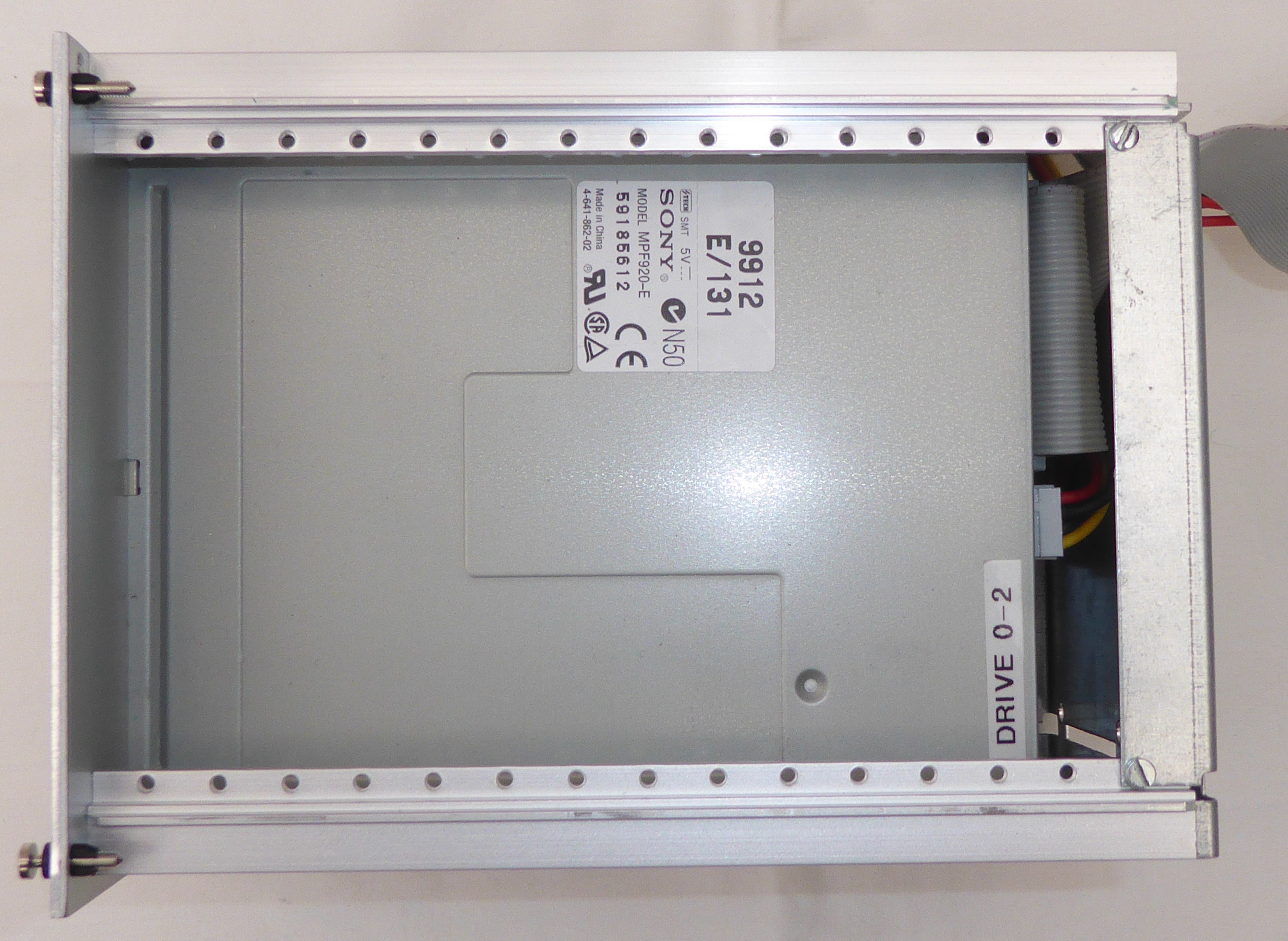 Dual 3.5" Floppy Drive Module Top View