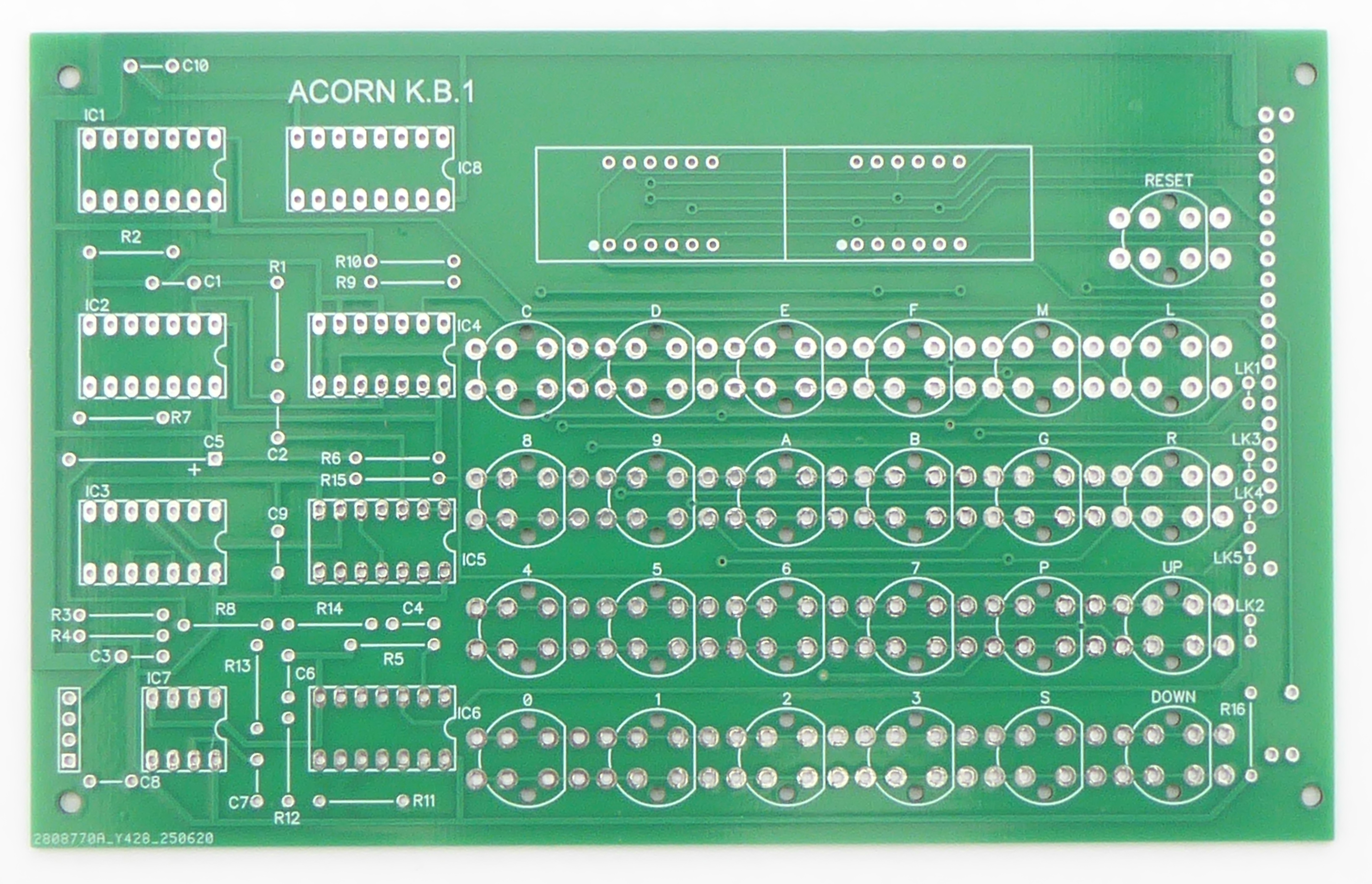 Replica Keyboard, Display & Cassette Interface PCB