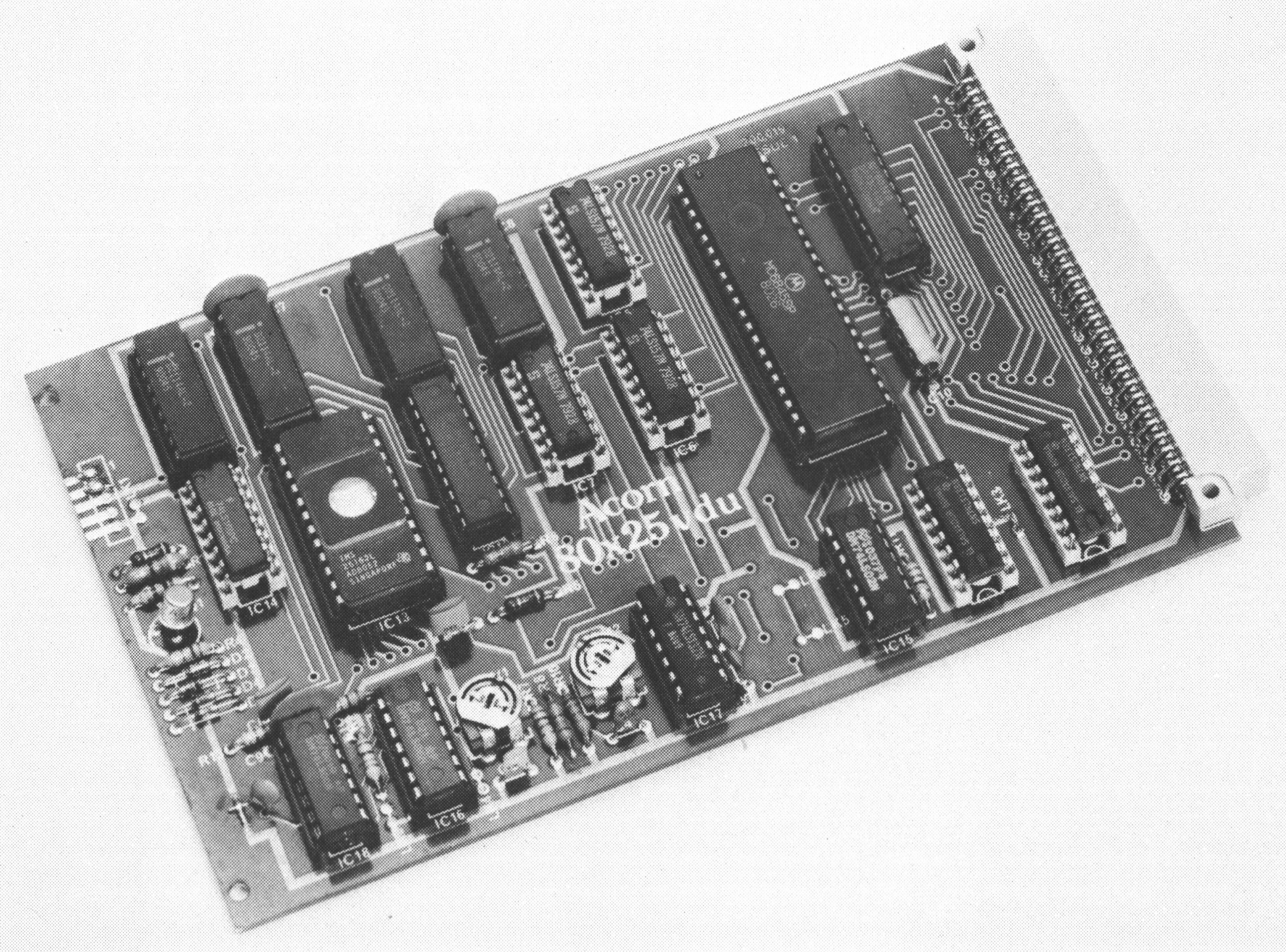 Acorn 80 x 25 VDU Interface