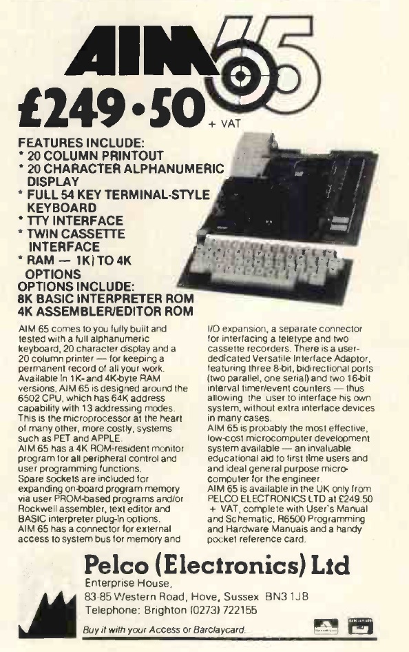 AIM 65 Advert