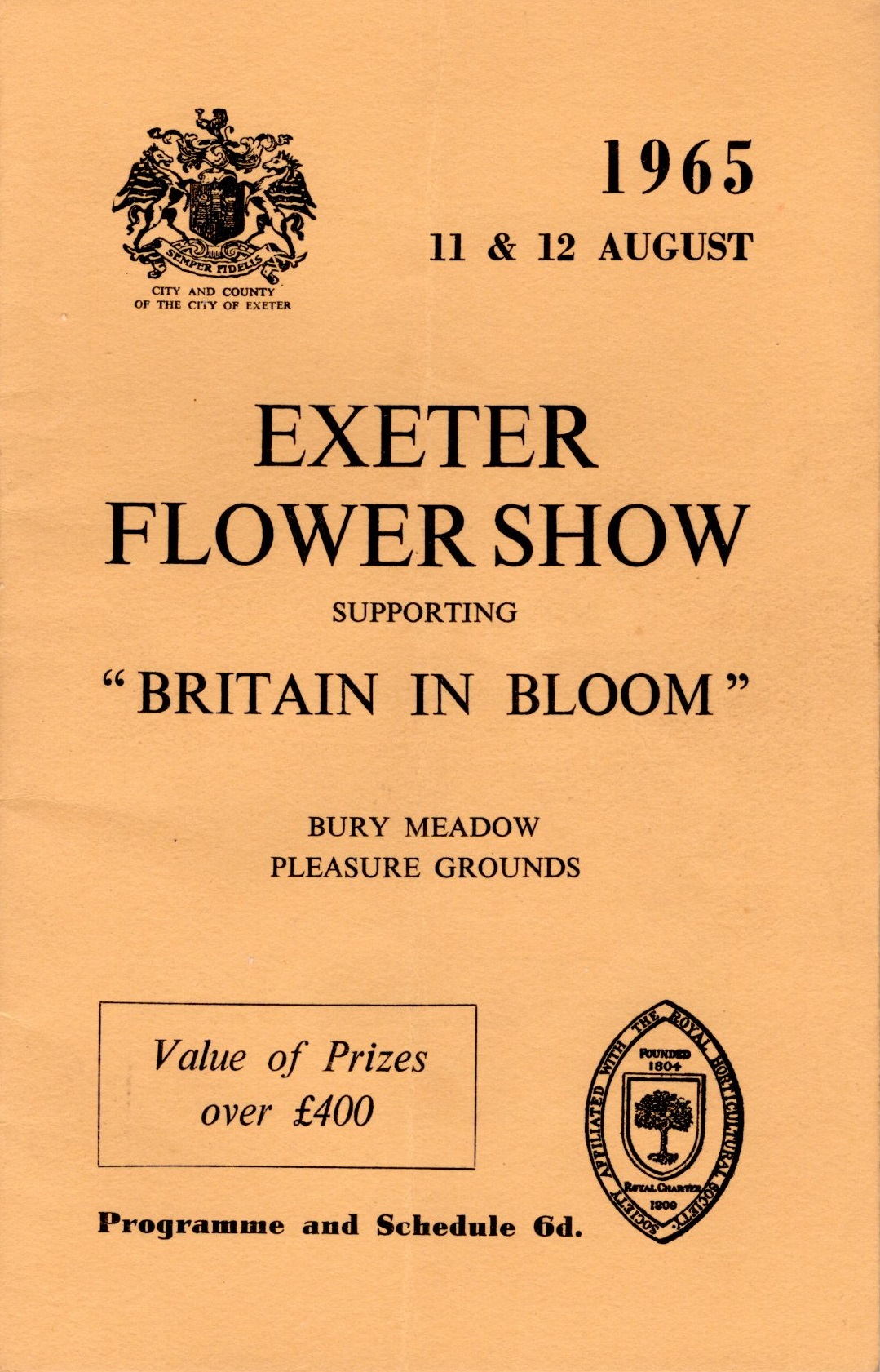 Exeter Flower Show 1965